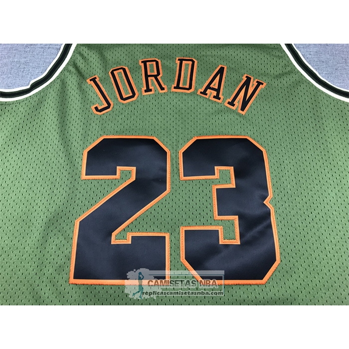 Camiseta Chicago Bulls Michael Jordan NO 23 Mitchell & Ness 1997-98 Verde2
